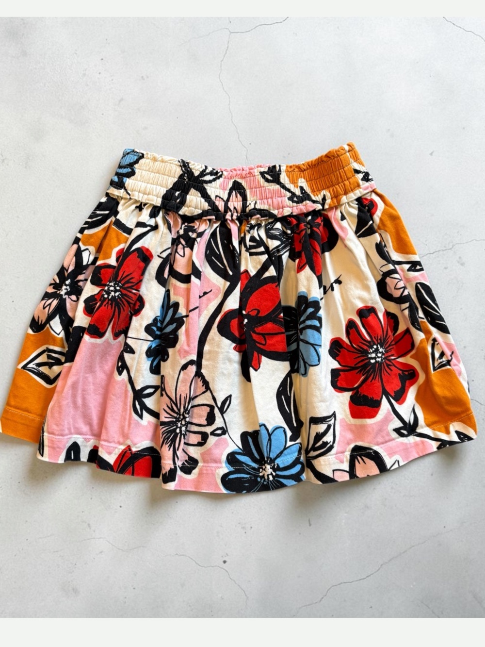 Hanna Andersson | Twirl Floral Smocked Skirt | 6-7 years